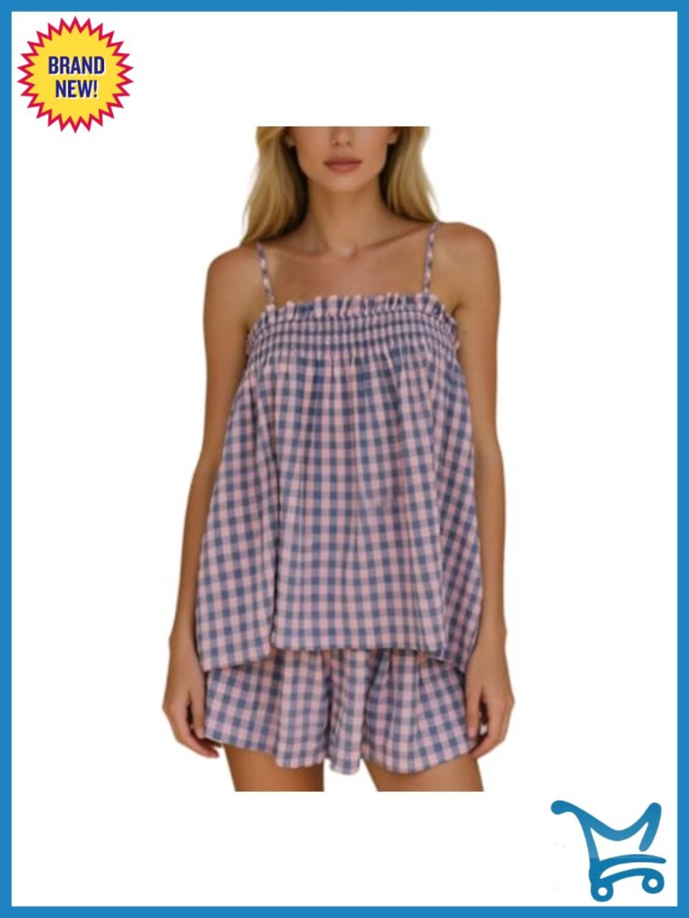 Women 2 Piece Lounge Set Sleeveless Tie Back Cami Wide Leg Shorts Summer Pajama